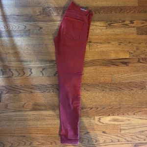 Citizens of Humanity Red Skinny Jeans, Size 26